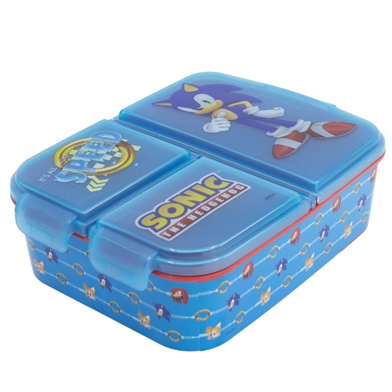 Boite à Repas - It's All About Speed - Sonic - Multi Compartiments