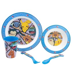 Set de Vaisselle Enfant - Attrapez-les Tous - Pokemon - Assiettes, Couverts et Verre