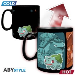 Mug - Thermo Réactif - Starters 1ère Génération Évolution - Pokemon