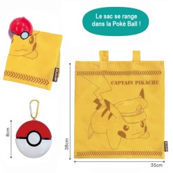 Cabas - StarNylon Totebag in Pokeball Vol.4 - Captain Pikachu - Pokemon