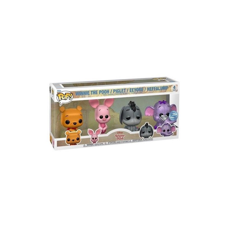 Pack de 4 - Winnie l'ourson - POP Disney - Diamond