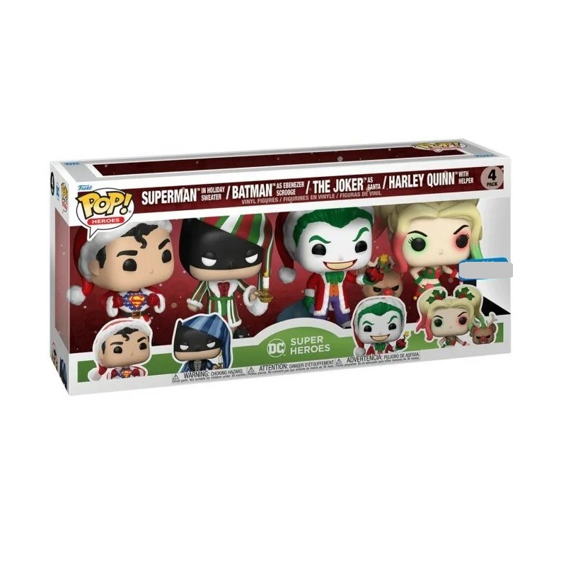 Pack de 4 - Holidays - POP DC Comics