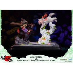 Chibiterasu vs Dark Chibiterasu et Possessed Kuni - résine F4F - Okami - Standard Edition