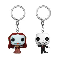 Pack de 2 - Jack et Sally - L'Étrange Noël de Mr. Jack - Pocket POP Keychain