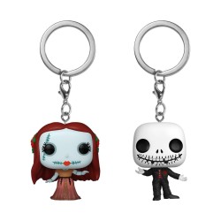 Pack de 2 - Jack & Sally - L'Étrange Noël de Mr. Jack - Pocket POP Keychain