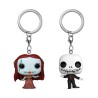 Pack de 2 - Jack et Sally - L'Étrange Noël de Mr. Jack - Pocket POP Keychain