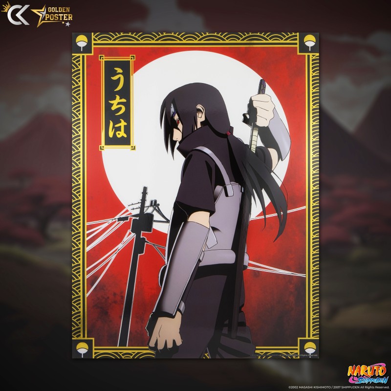 Golden Poster - Itachi - Naruto Shippuden