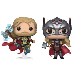 Pack de 2 - Thor & Mighty Thor - Thor Love & Thunder - POP Marvel - Exclusive