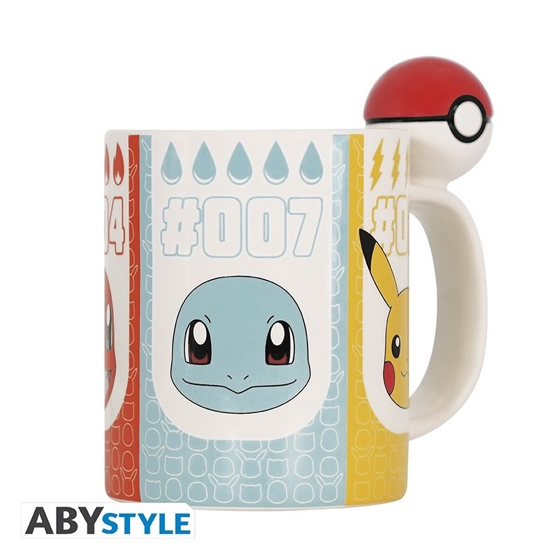 Defect - Mug Anse 3D - Starters et Pokeball - Pokemon