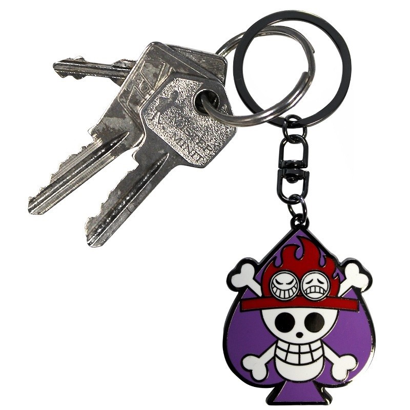 Porte-Clef Métal - One Piece - Skull Ace