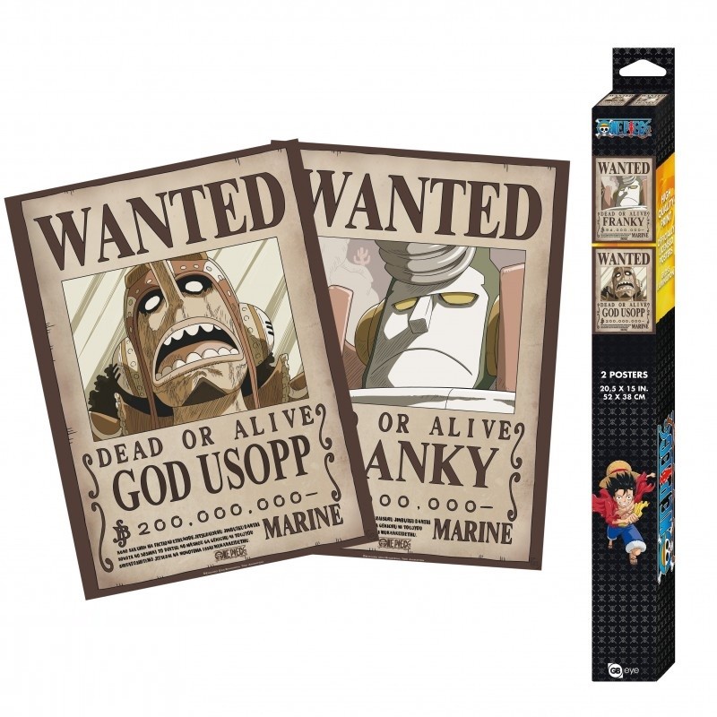 Set 2 Chibi Poster - Franky & Usopp - One Piece
