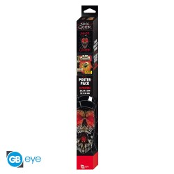 Set 2 Chibi Poster - Tales of Horror et Crâne - Alice Cooper