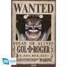 Poster - Wanted Gol D. Roger - One Piece - Roulé et filmé