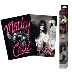 Set 2 Chibi Poster - Néon Rose et Camisole - Mötley Crüe
