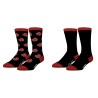 Pack de 2 - Chaussettes - Akatsuki - Naruto - 39/42 Unisexe 