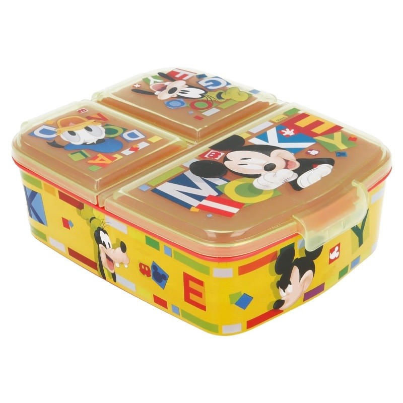 Boite à repas - Mickey, Dingo & Donald - Multi compartiments