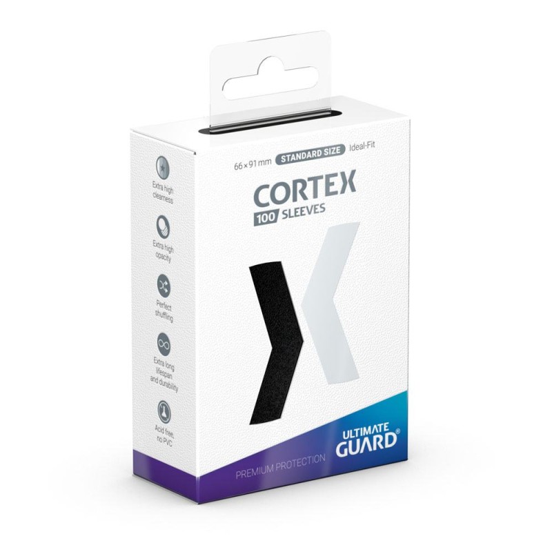 Protèges Cartes 100 pièces - Cortex - Standard - Noir