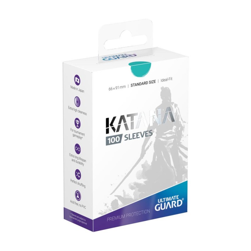 Protèges Cartes 100 pièces - Katana - Standard - Turquoise