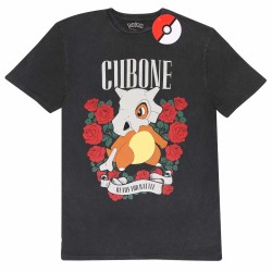 T-shirt - Cubone Acid Wash - Pokemon - L Unisexe 