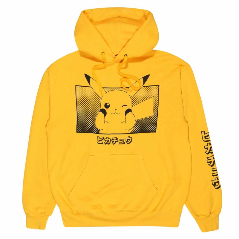Sweat à capuche - Pikachu Trame de Fond - Pokemon - M Unisexe 