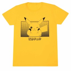 T-shirt - Pikachu Katakana - Pokemon - XL Unisexe 