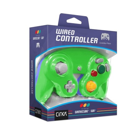 Manette filaire bicolore - GameCube & Wii - Bleu / Vert