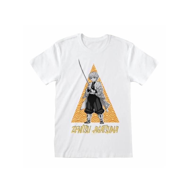T-shirt - Zenitsu Tri - Demon Slayer - XL Unisexe 