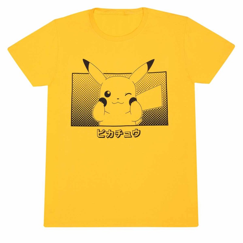 T-shirt - Pikachu Katakana - Pokemon - M Unisexe 