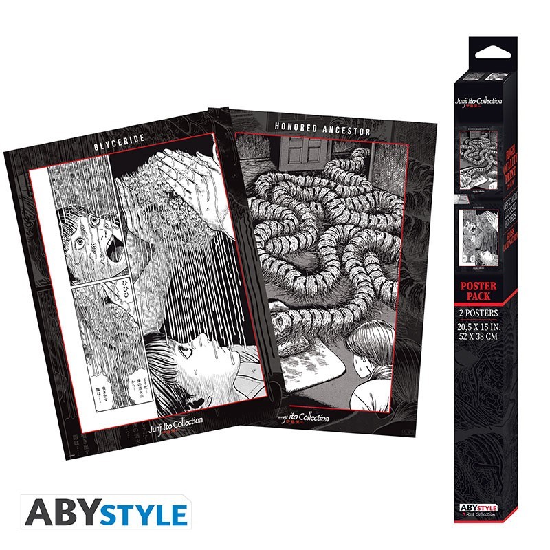 Set 2 Chibi Poster - Junji Ito - Artworks