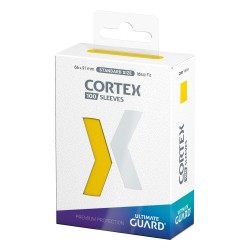 Protèges Cartes 100 pièces - Cortex - Standard - Jaune