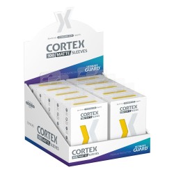 Protèges Cartes 100 pièces - Cortex - Standard - Jaune Matte