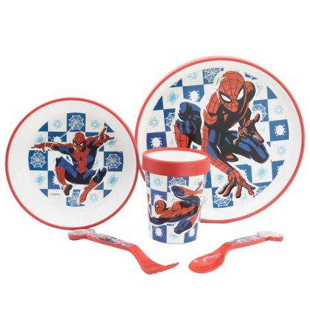 Set de vaisselle antidérapante - Spiderman - Marvel
