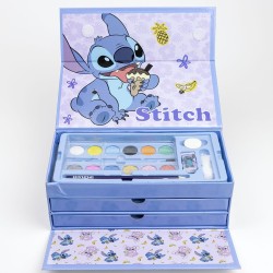 Set de Papeterie - Coffret à Tiroirs Stitch et Angel - Lilo et Stitch