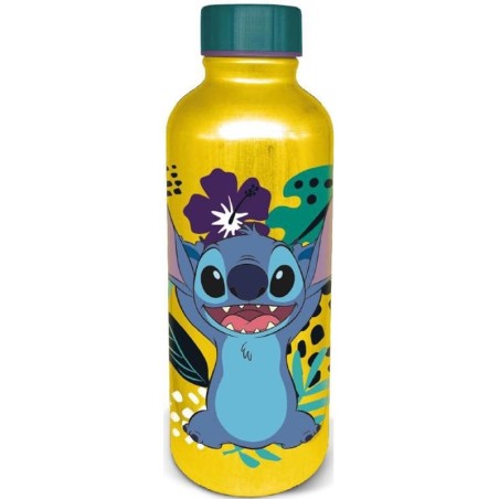Bouteille Aluminium - Stitch (Jaune/Bleu) - Lilo & Stitch