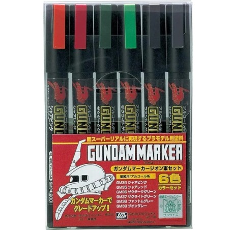 Set 6 Marqueurs - Zeon Set - Gundam