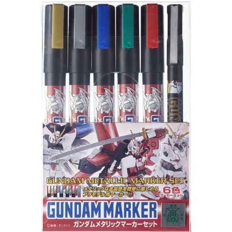 Set 6 Marqueurs - Metallic Set - Gundam