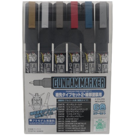 Set 6 Marqueurs - Ultra Fine Set 2 - Gundam