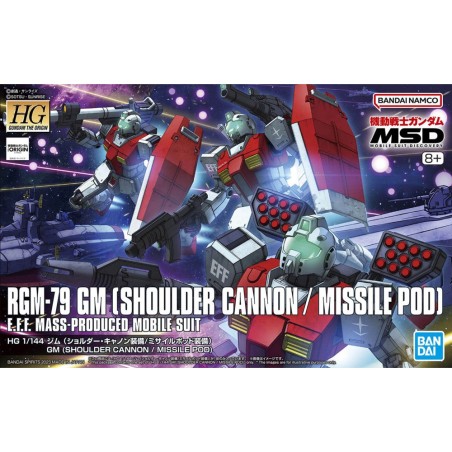 High Grade - RGM-79 GM (Shoulder Cannon/ Missile Pod Equipment) - Gundam : M.S.V.
