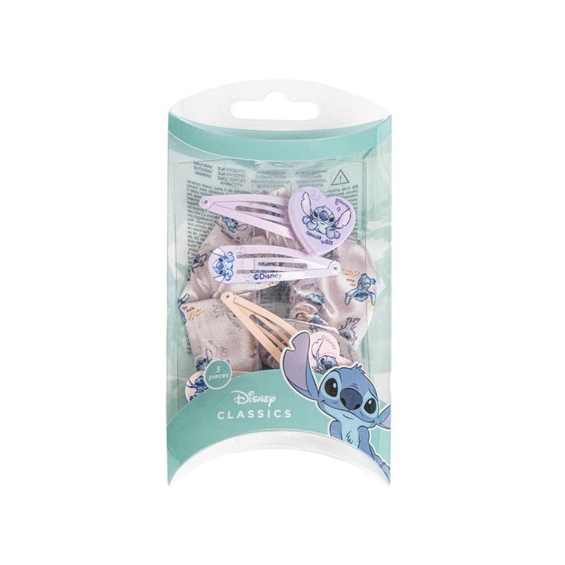 Set barrettes + Chouchou - Stitch - Lilo & Stitch
