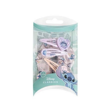 Set barrettes + Chouchou - Stitch - Lilo & Stitch