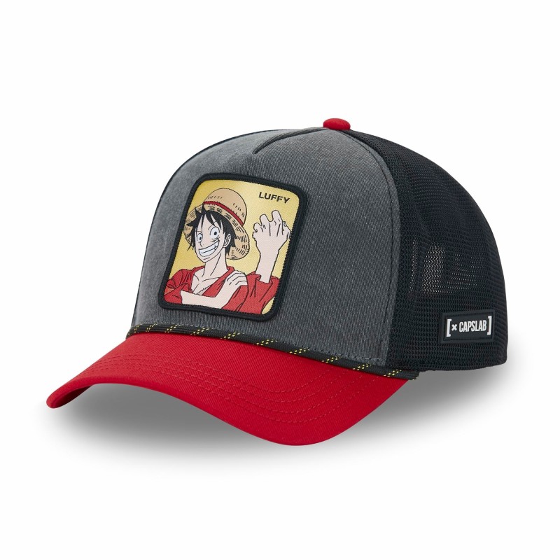 Casquette Trucker Premium - Luffy (Rouge/Gris) - One Piece - U Unisexe 