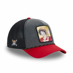 Casquette Trucker Premium - Luffy (Rouge/Gris) - One Piece - U Unisexe 