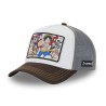 Casquette Trucker Premium - Straw Hat Crew (Marron/Blanc) - One Piece - U Unisexe 