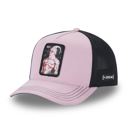 Casquette Trucker Premium - Buu (Rose Velour) - Dragon Ball Z - U Unisexe 