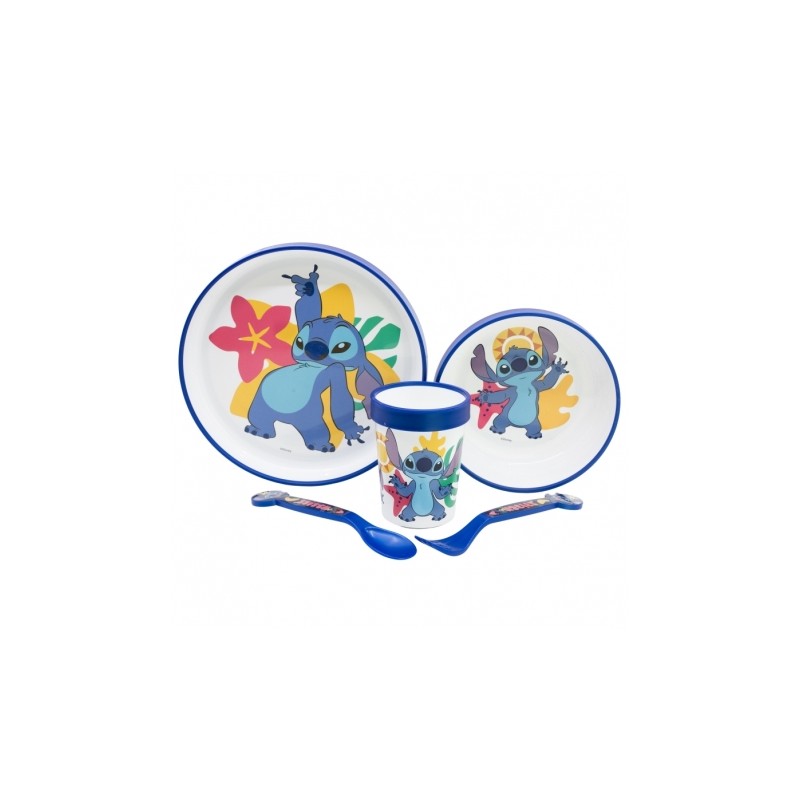 Set de Vaisselle Antidérapante - Stitch - Lilo & Stitch