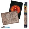 Set 2 Chibi Poster - Carte monde & l'oeil de Sauron - Le Seigneur des Annaux