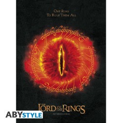 Set 2 Chibi Poster - Carte monde & l'oeil de Sauron - Le Seigneur des Annaux