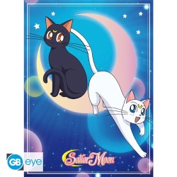 Set 2 Chibi Poster - Sailor Moon & chats - Sailor Moon