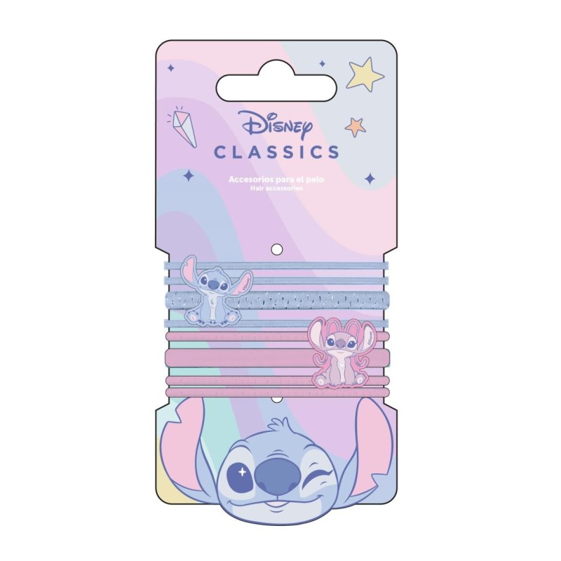 Set de 8 Élastiques - Stitch & Angel - Lilo & Stitch
