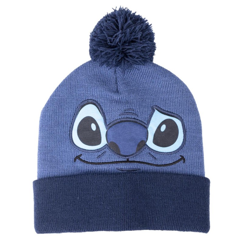 Bonnet à Pompon Enfant - Face Stitch - Lilo & Stitch - Unisexe 